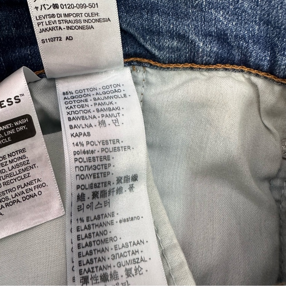 NWT Levi's Women's Wedgie Straight High Rise Ankle Jeans Size 22W - Picture 4 of 11